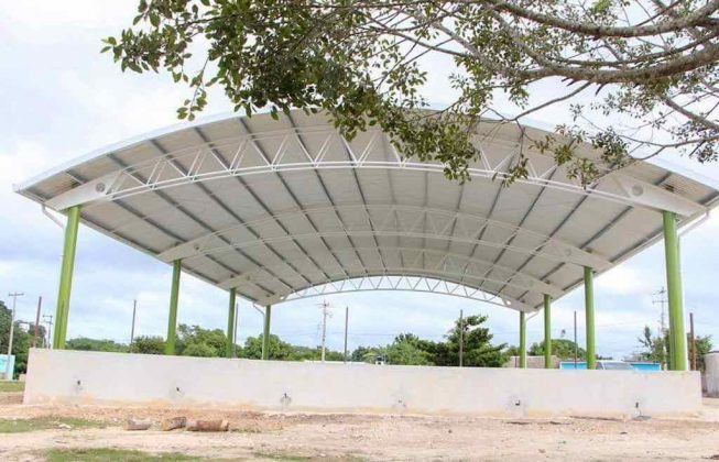 Cancha Techada En La Comunidad De Pach U Tz Ser Inaugurada En Breve La Rep Blica